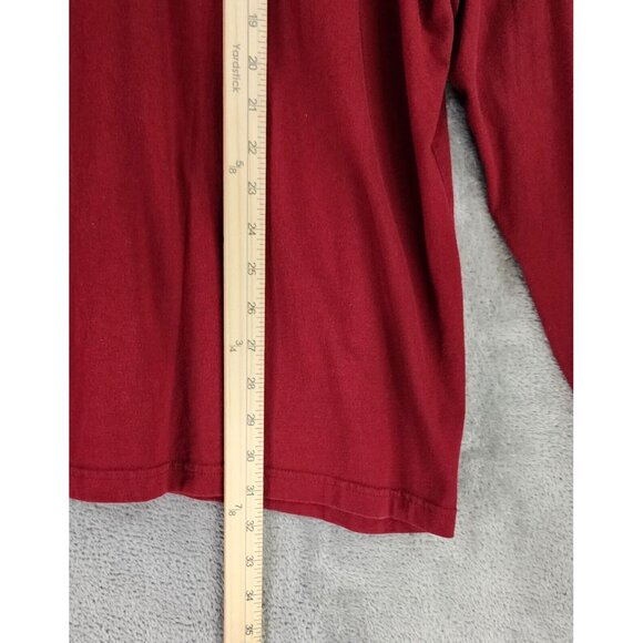 Polo Ralph Lauren Shirt Mens XXL Red Blue Embroidered Logo Long Sleeve Pullover - Picture 5 of 10